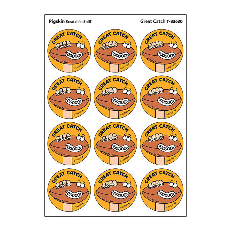 Stinky Stickers Great Catch Pigskin Scent (Pack of 12)