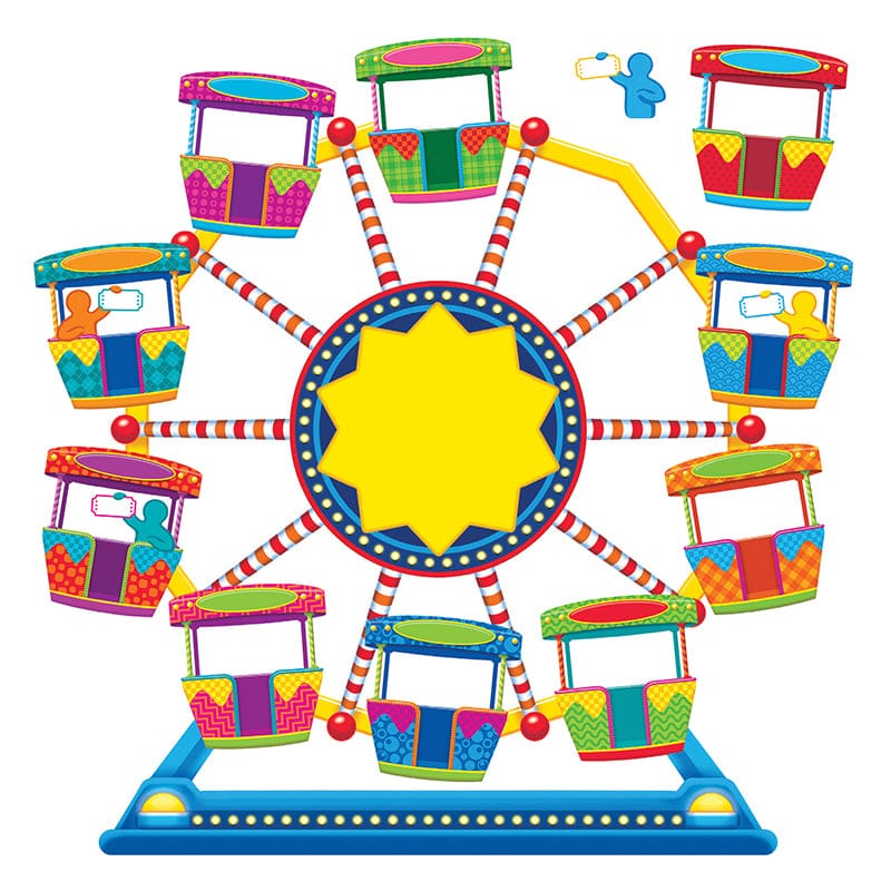 Ferris Wheel Job Chart Plus Bbs (Pack of 2) - Classroom Theme - Trend Enterprises Inc.
