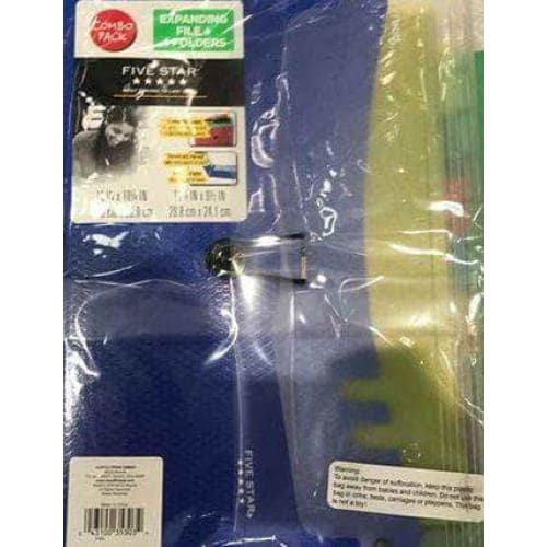 Five Star Expanding File With Four Folders - ShelHealth.Com