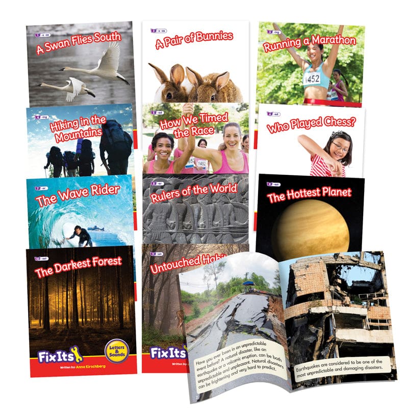 Fix Its Suffixes Non-Ficton Phase 6 - Leveled Readers - Junior Learning