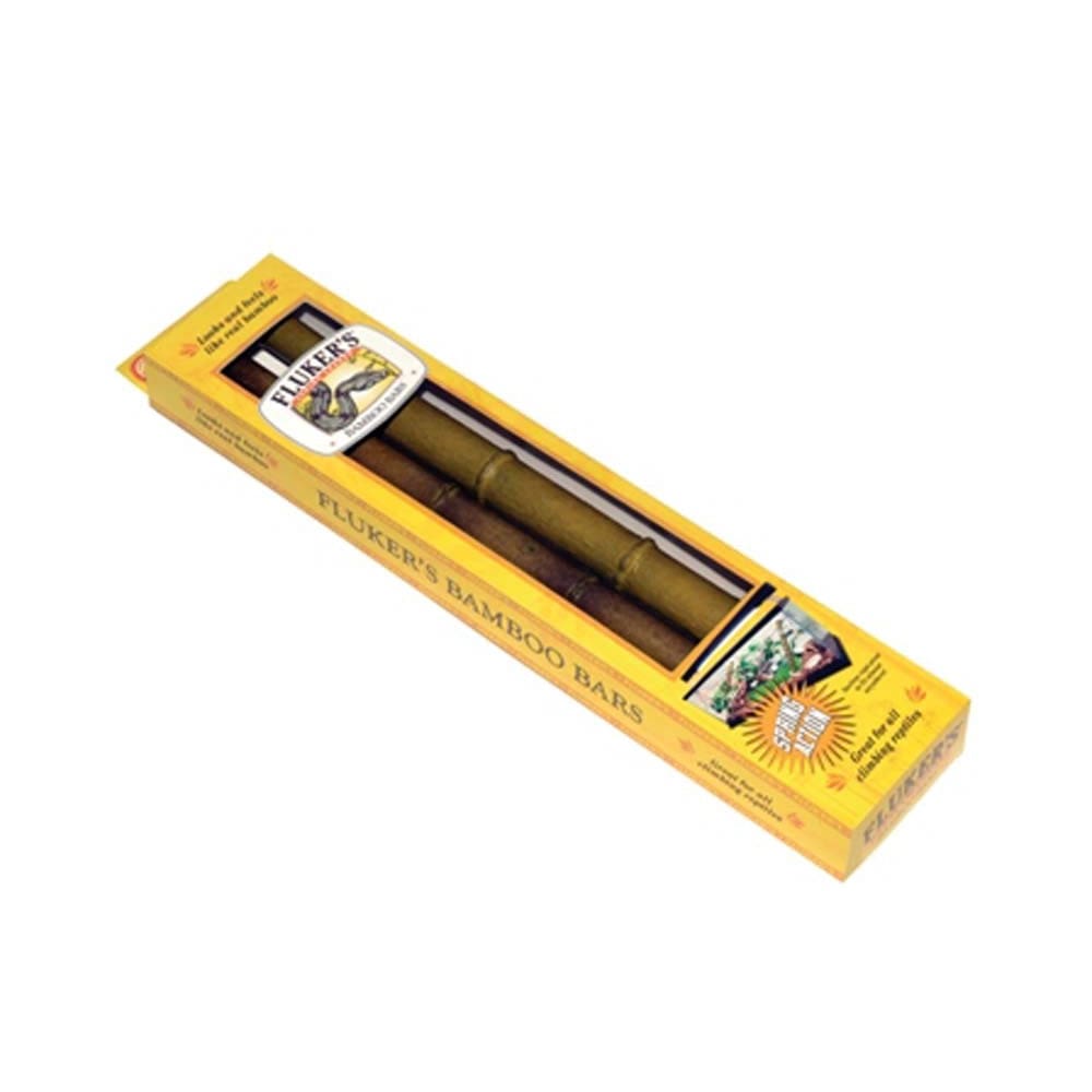 Fluker’s Bamboo Bars for Reptiles and Amphibians Brown 2 Pack - Pet Supplies - Fluker’s