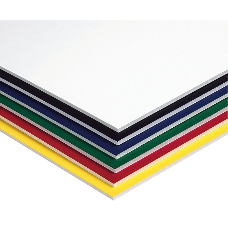 Pacon Foam Board - 20x30 Inches, Assorted Colors, 10 Pack For Crafts & Projects
