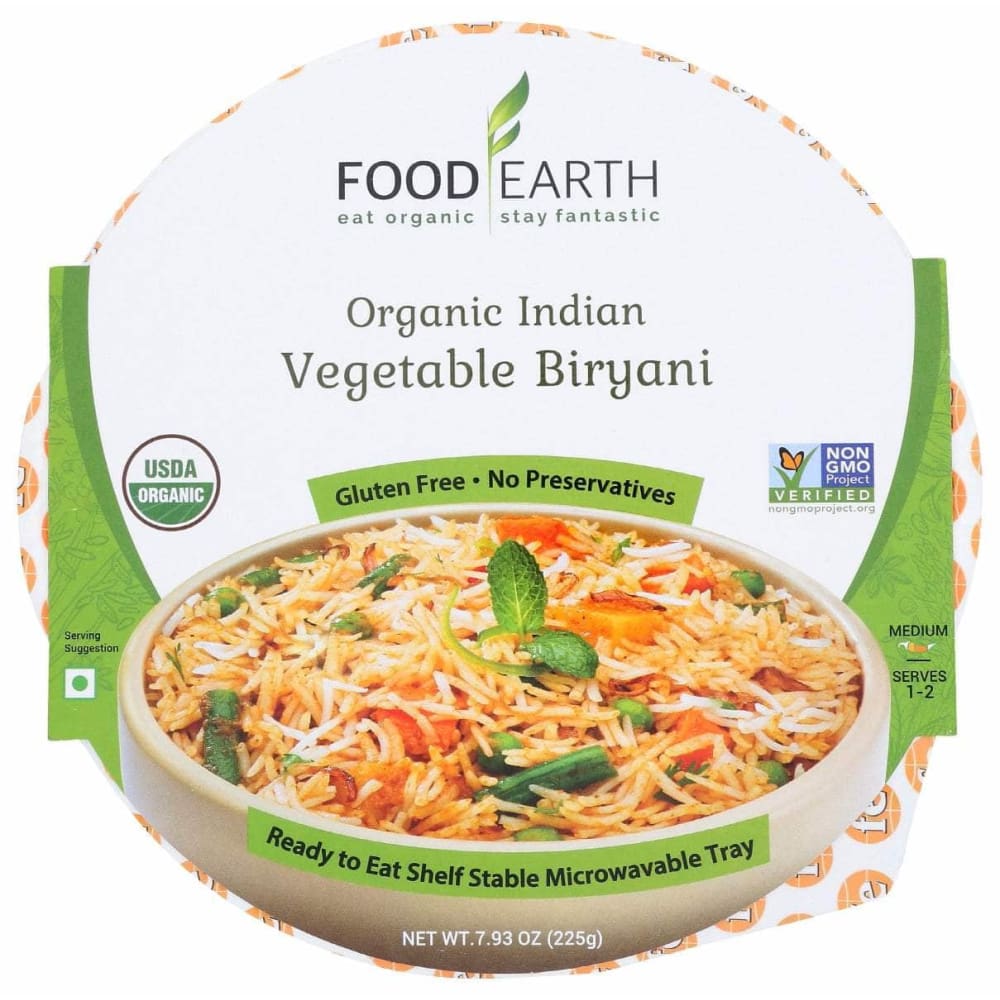 FOOD EARTH FOOD EARTH Entree Veg Biryani, 7.93 oz