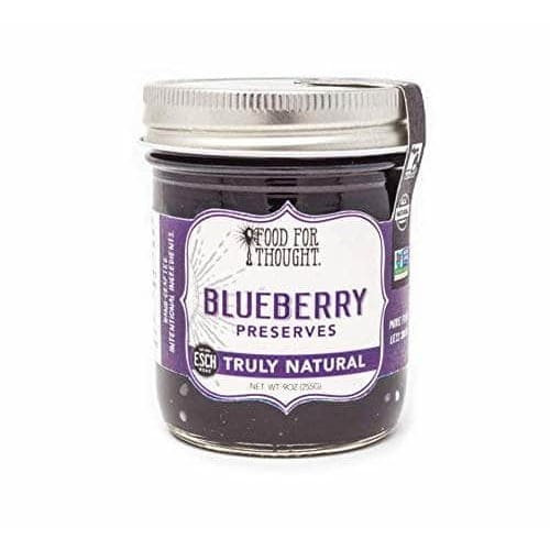 FOOD FOR THOUGHT Grocery > Pantry > Jams & Jellies FOOD FOR THOUGHT: Preserves Blueberry Nat, 9 oz