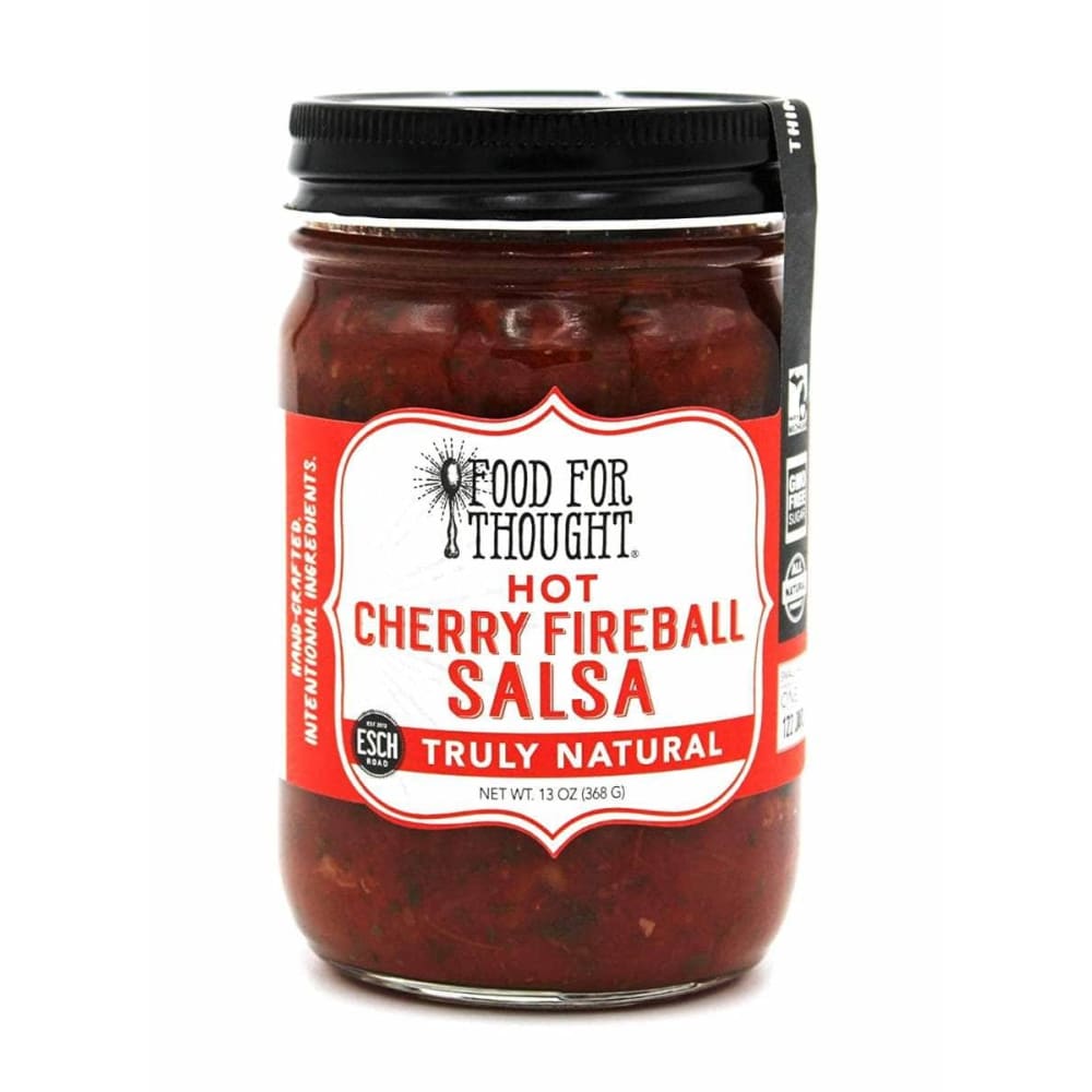 FOOD FOR THOUGHT Grocery > Pantry > Dips FOOD FOR THOUGHT: Salsa Hot Cherry Fireball, 13 oz