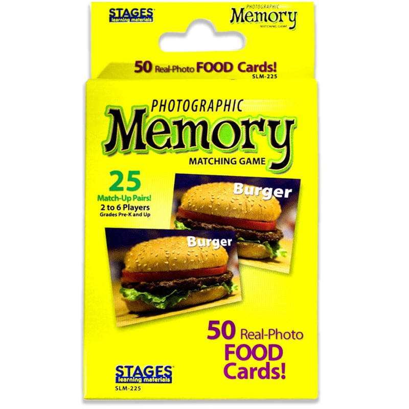 Food Photographic Memory Matching Game (Pack of 8) - Language Arts - Stages Learning Materials