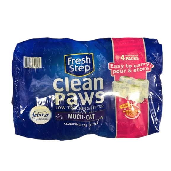 Fresh Step Clean Paws Multi-Cat Scented Clumping Litter, 37.8 lbs. - ShelHealth.Com