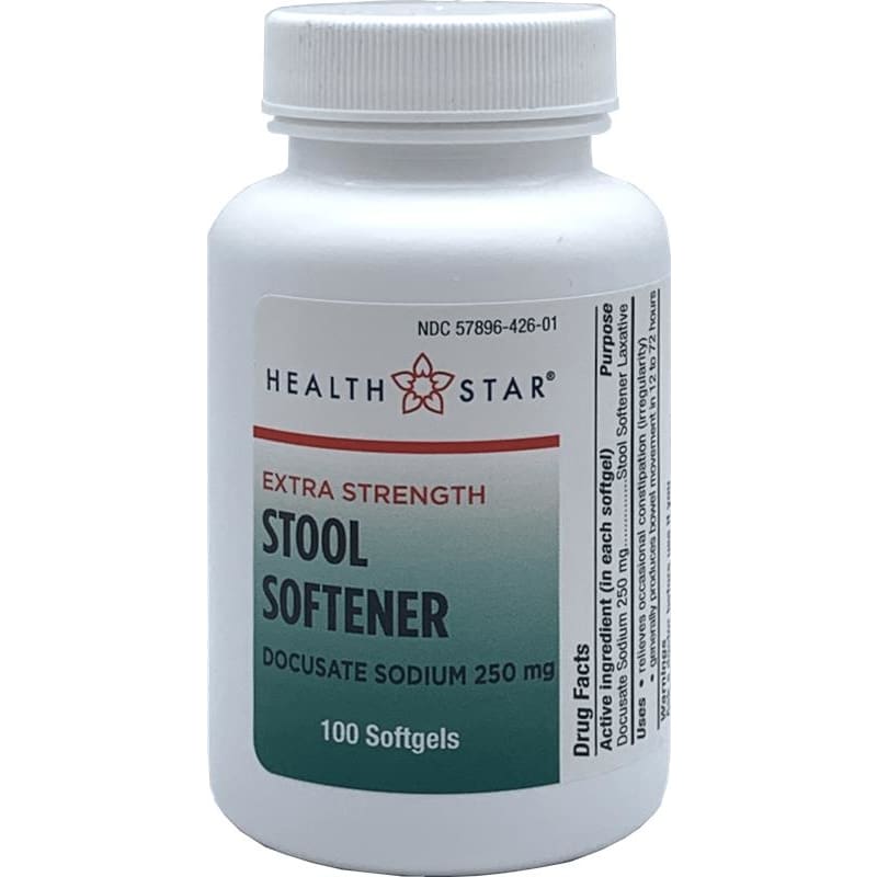 GeriCare Docusate Sodium 250Mg Box of 100 (Pack of 5) - Over the Counter >> Pain Relief - GeriCare