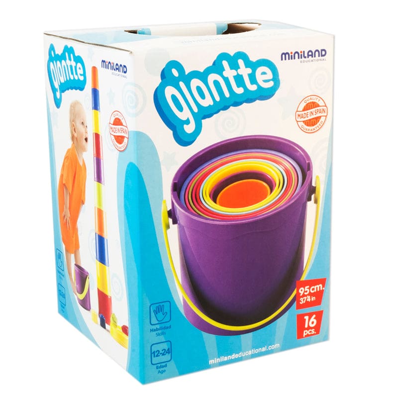Giantte Stacking And Nesting Game - Manipulatives - Miniland Educational Corporation