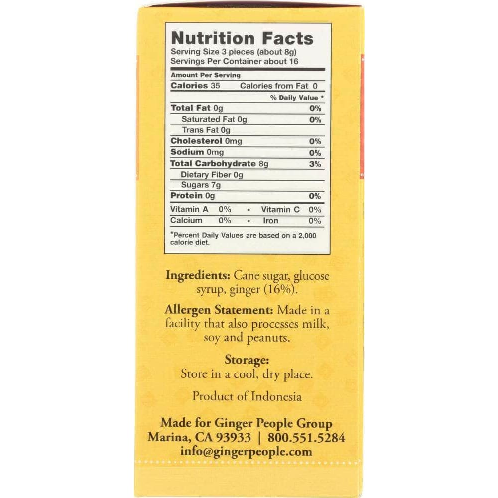 Ginger People Ginger People Hard Ginger Candy Box, 4.5 oz