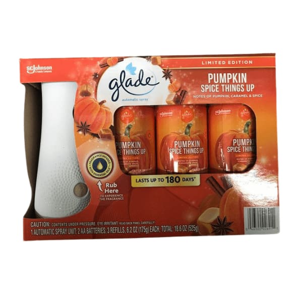 Glade Automatic Spray with 3 Refills, Multiple Scent Choice - ShelHealth.Com