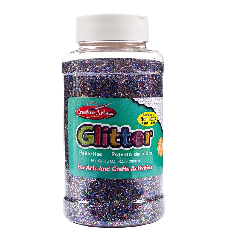 Glitter 16 Oz Bottle Multicolor (Pack of 6) - Glitter - Charles Leonard