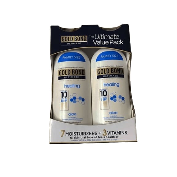 Gold Bond Ultimate Healing Skin Therapy Lotion with Aloe, 2 pk./20 oz. - ShelHealth.Com