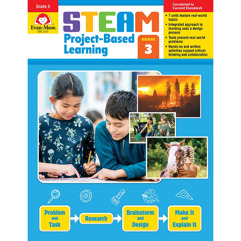 Gr3 Steam Project-Based Learning (Pack of 2) - Skill Builders - Evan-moor