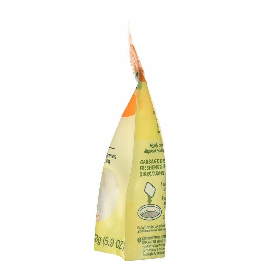 Grab Green Grabgreen Garbage Disposal Freshener and Cleaner Tangerine with Lemongrass 12 Pods, 5.9 Oz