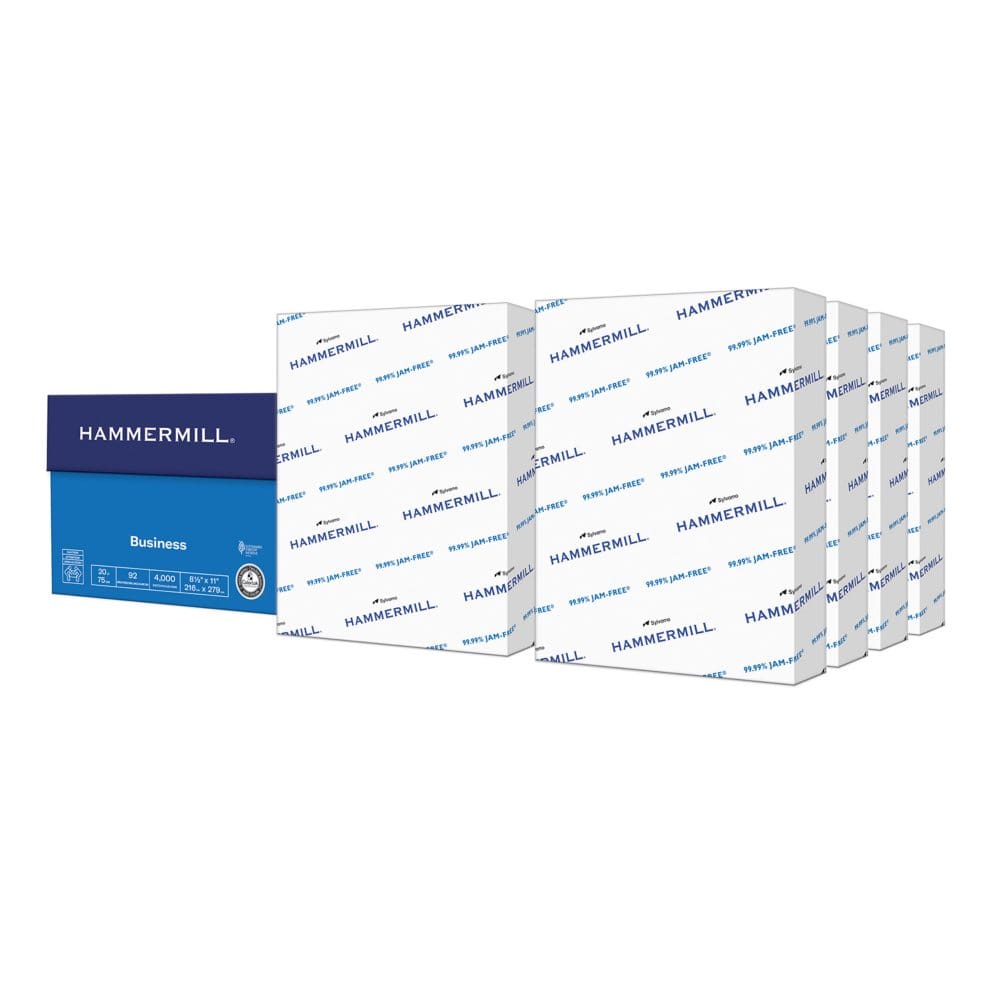 Hammermill Business Copy Paper 20lb 92 Bright 8.5 x 11 8 Ream Case - Copy Paper - Hammermill