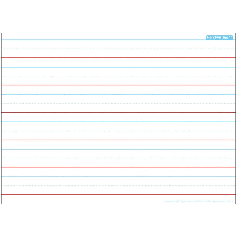 Handwriting Space Savers Postermat Pals Smart Poly Single Sided (Pack of 12) - Language Arts - Ashley Productions
