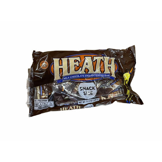HEATH HEATH, Milk Chocolate English Toffee Snack Size Candy Bars, Halloween, 11.5 oz, Bag