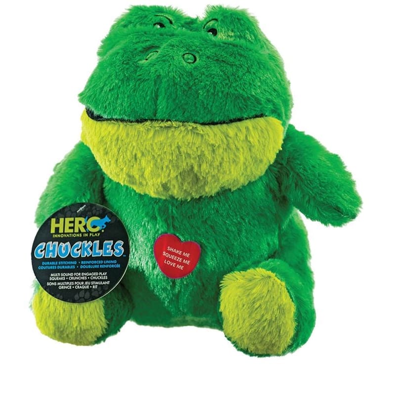 Hero Dog Chuckles 2.0 Frog Large - Pet Supplies - Hero Dog