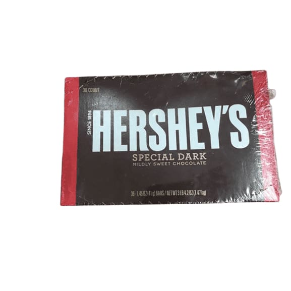 HERSHEY SPECIAL DARK Bars, 36 Count - ShelHealth.Com