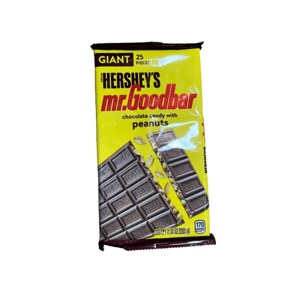 Mr. Goodbar HERSHEY'S, MR. GOODBAR Chocolate and Peanut Giant Candy, 7.13 oz, Bar (25 Pieces)