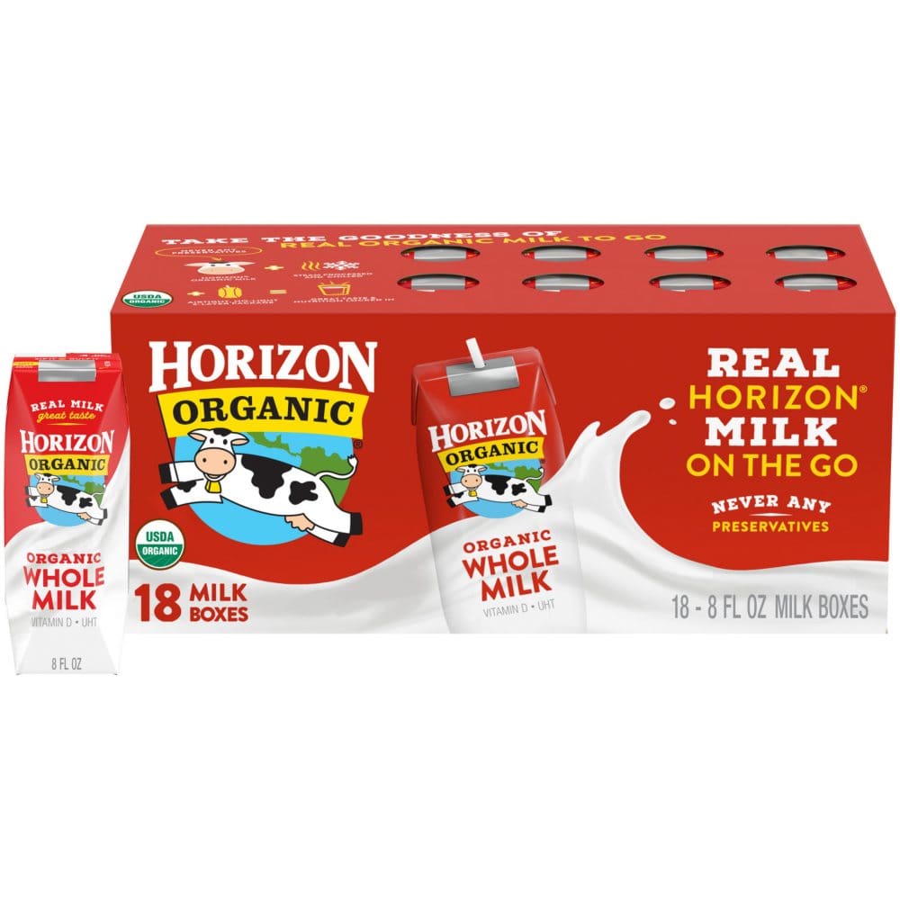 Horizon Organic Whole Milk (8 fl. oz, 18 pk.) | ShelHealth
