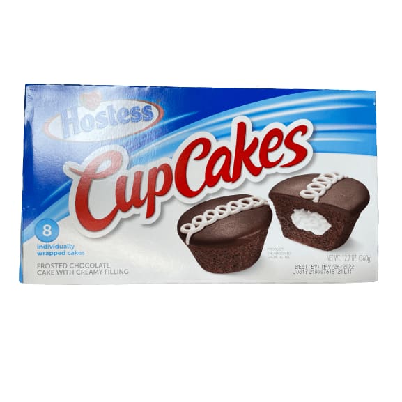 HOSTESS HOSTESS Chocolate CupCakes, Creamy, 8 count, 12.7 oz