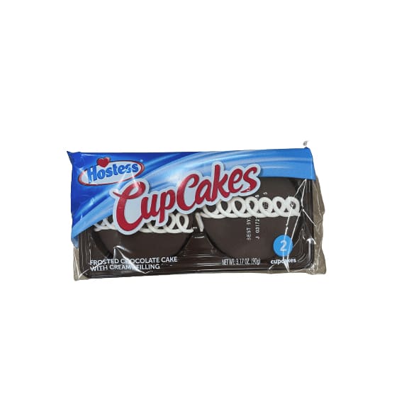 Hostess Hostess Chocolate Cupcakes Single Serve, 2 count, 3.17 oz