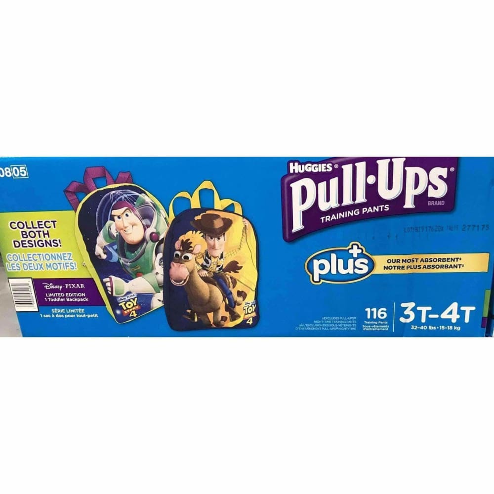 Huggies Pull-Ups for Boys - The Most Absorbant Huggies Training Pant (Size  3T-4T: 116ct, 32-40lbs)