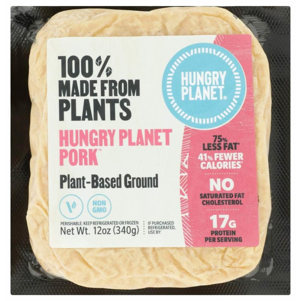 Hungry Planet Inc Grocery > Frozen HUNGRY PLANET INC: Pork Ground Chub Plnt Bse, 12 oz