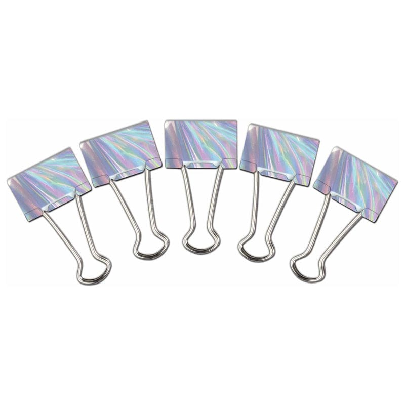 Iridescent Medium Binder Clips (Pack of 10) - Clips - Teacher Created Resources
