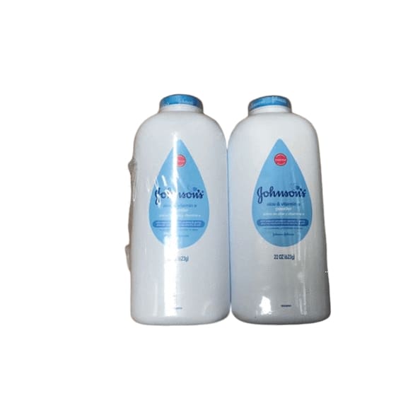 Johnson's Naturally Derived Cornstarch Baby Powder with Aloe & Vitamin E, 2 pk./22 oz. - ShelHealth.Com