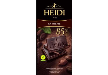 Heidi Dark Extreme Exclusive Dark Chocolate Bar 85% 2.82 oz (80 g) - Heidi