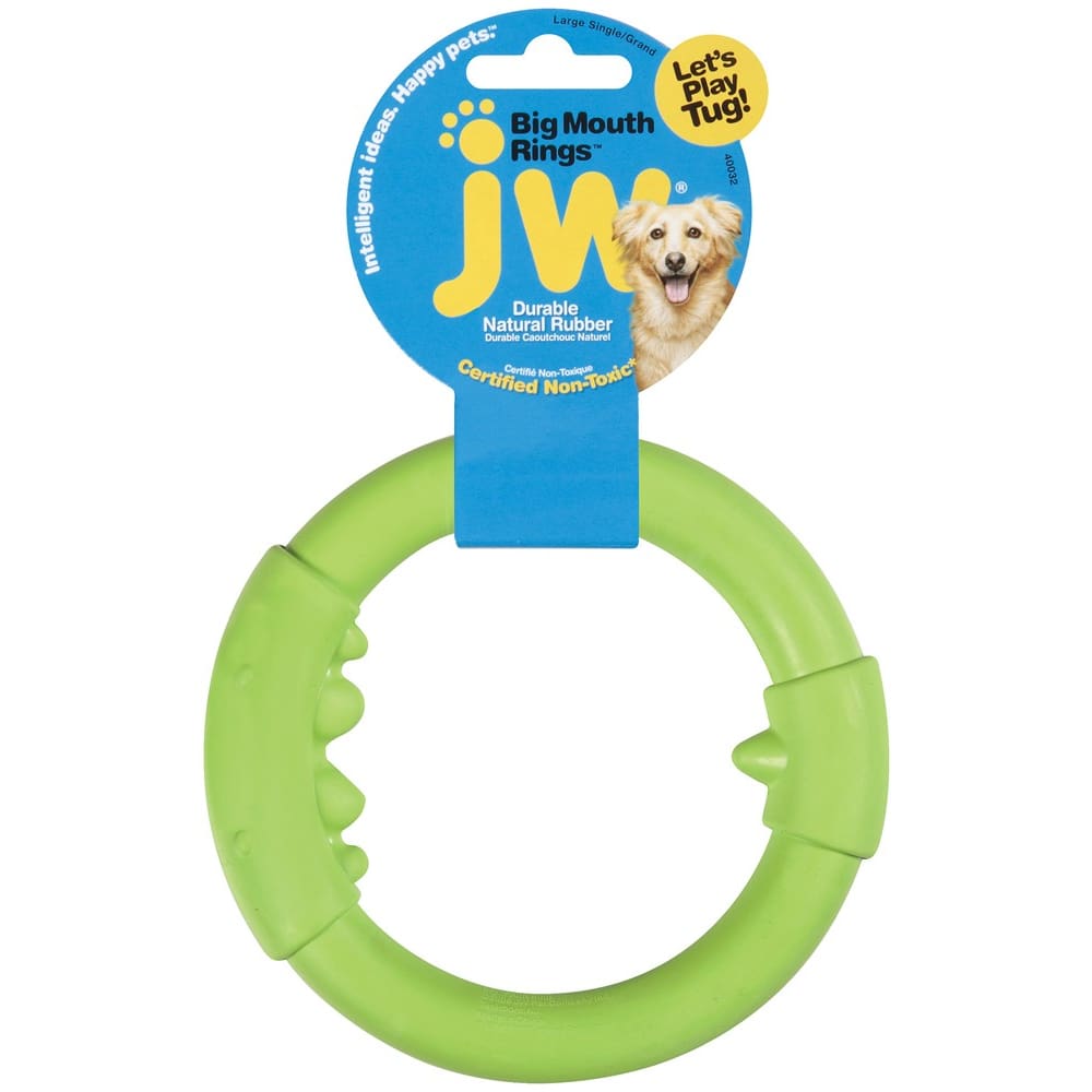 JW Pet Big Mouth Single Ring Dog Toy Assorted Large - Pet Supplies - JW