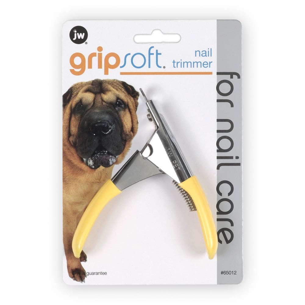 JW Pet Dog Nail Trimmer Grey; Yellow One Size - Pet Supplies - JW