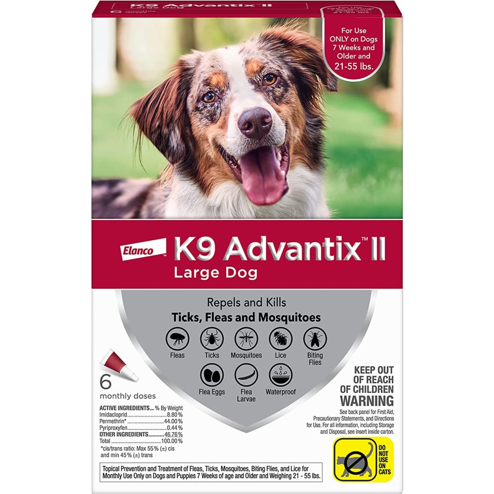 K9 Advantix II Dog Large Red 6-Pack - Pet Supplies - K9