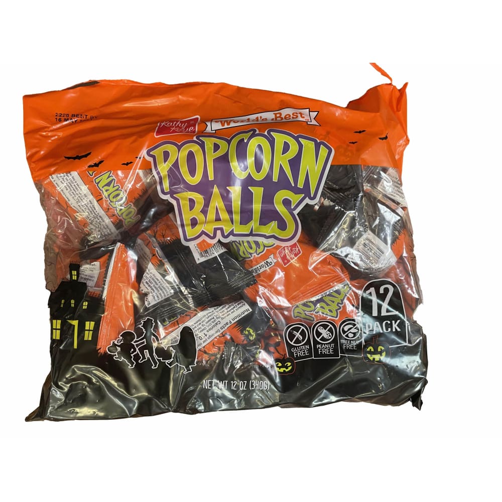 Kathy Kaye Kathy Kaye's Halloween Popcorn Balls, 12 Ct