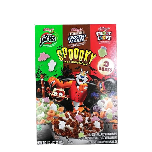 Kelloggs Kelloggs Halloween Triple Pack - Spooky Marshmallows - 34.7 oz.