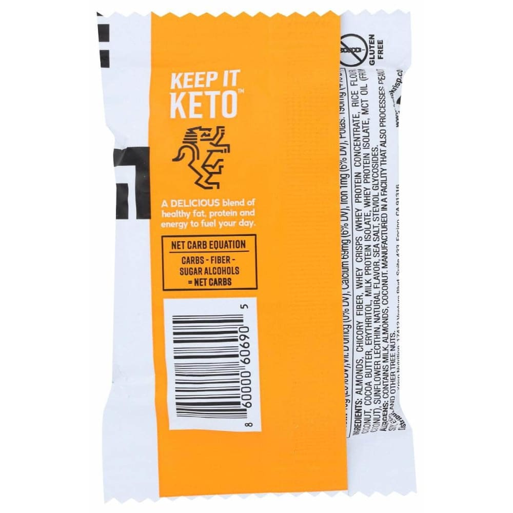 KETO KRISP Keto Krisp Almond Butter Bar, 1.8 Oz