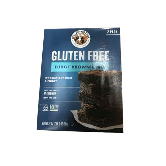 KING ARTHUR FLOUR, Fudge Brownie Mix, Gluten Free, 17 Ounce (Pack of 2) - ShelHealth.Com