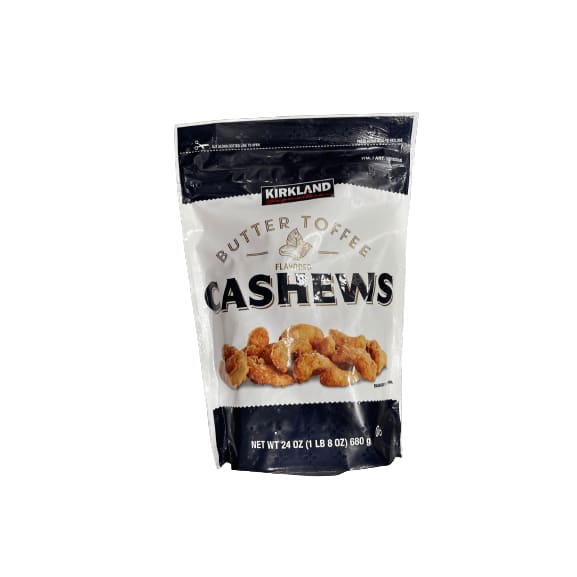Kirkland Signature Butter Toffee Cashews, 24 oz. ShelHealth
