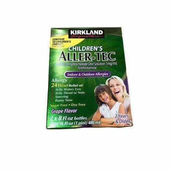 Kirkland Signature Children's Kids Aller-Tec, Grape Flavor, 16 Oz. - ShelHealth.Com