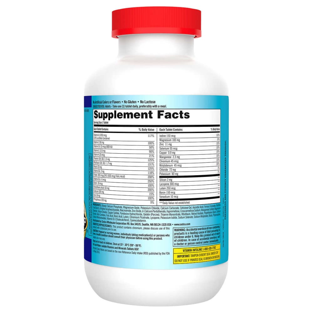 Kirkland Signature Daily Multivitamins & Minerals 500 Tablets - Kirkland Signature