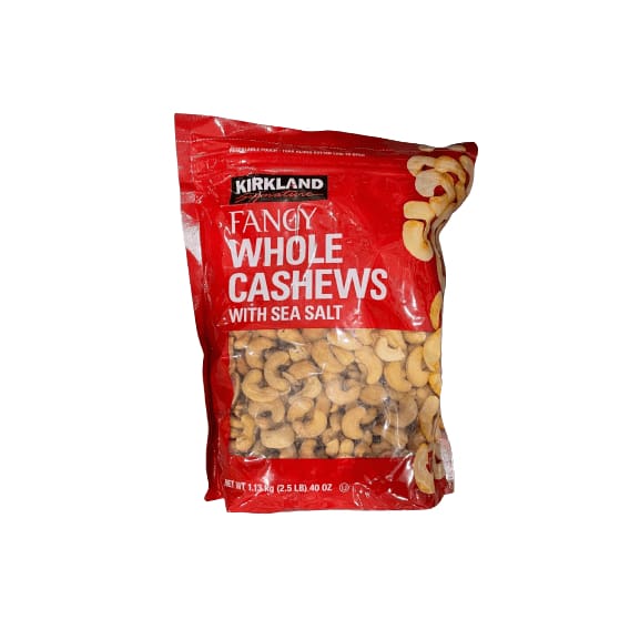 Kirkland Signature Kirkland Signature Fancy Whole Cashews With Sea Salt, 40 oz.