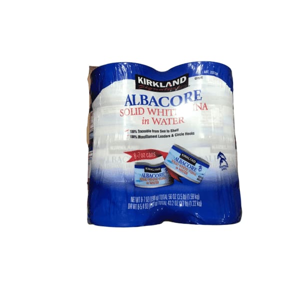 Kirkland Signature Solid White Albacore Tuna, 56 Ounce - ShelHealth.Com