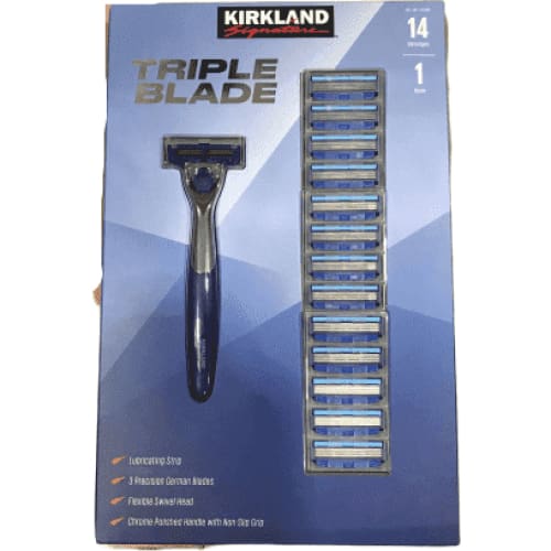 Kirkland Signature Triple Blade Razor 14-count - ShelHealth.Com