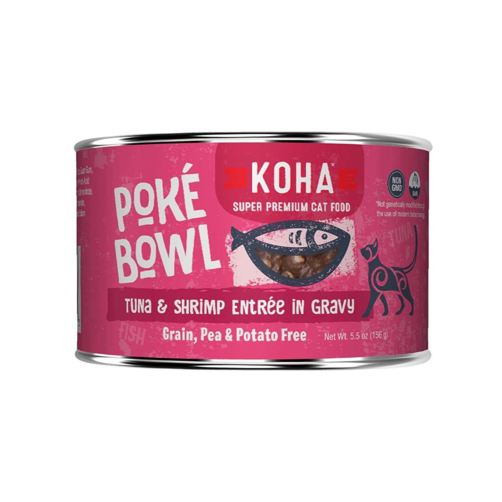 Koha Cat Grain Free Pok Tuna and Shrimp 5.5oz.(Case of 24) - Pet Supplies - Koha