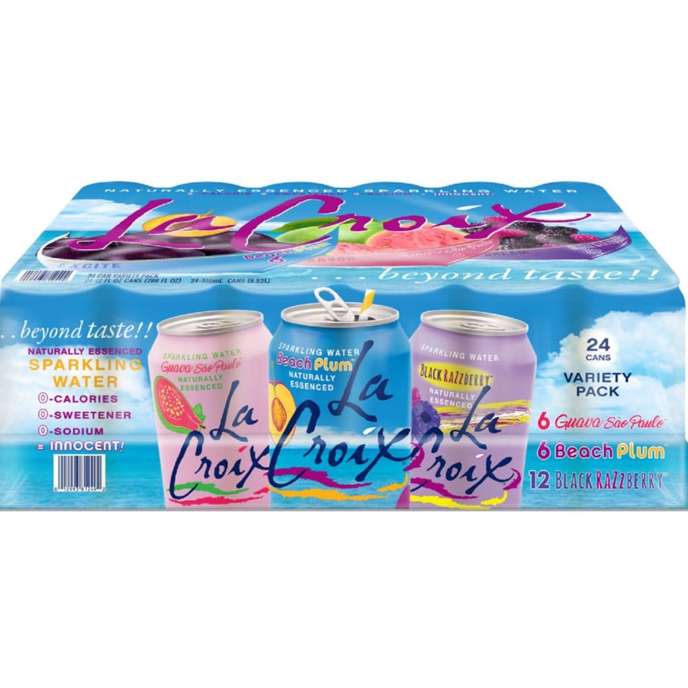 La Croix Black Razz Berry Sparkling Water Variety Pack (12 fl. oz. 24 pk.) - Bottled Water - La Croix