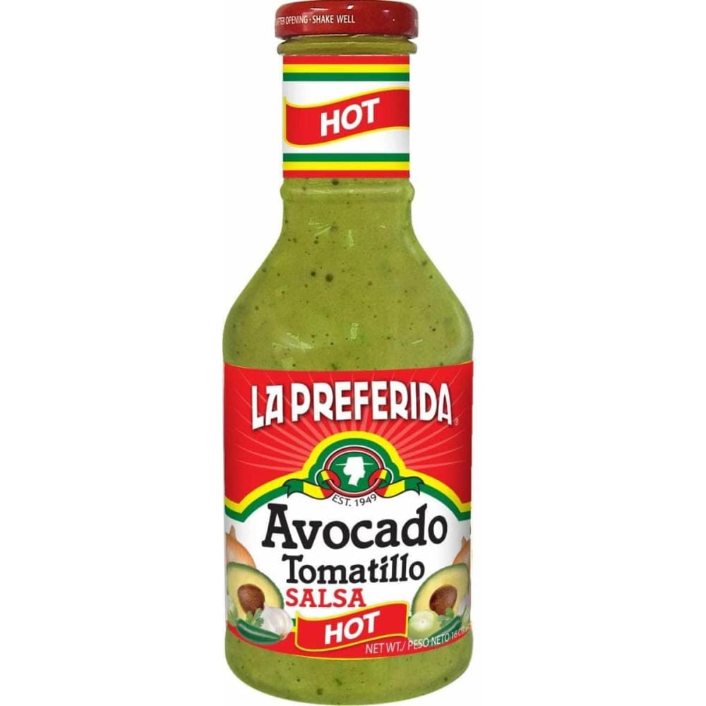 LA PREFERIDA La Preferida Avocado Tomatillo Salsa Hot, 16 Oz