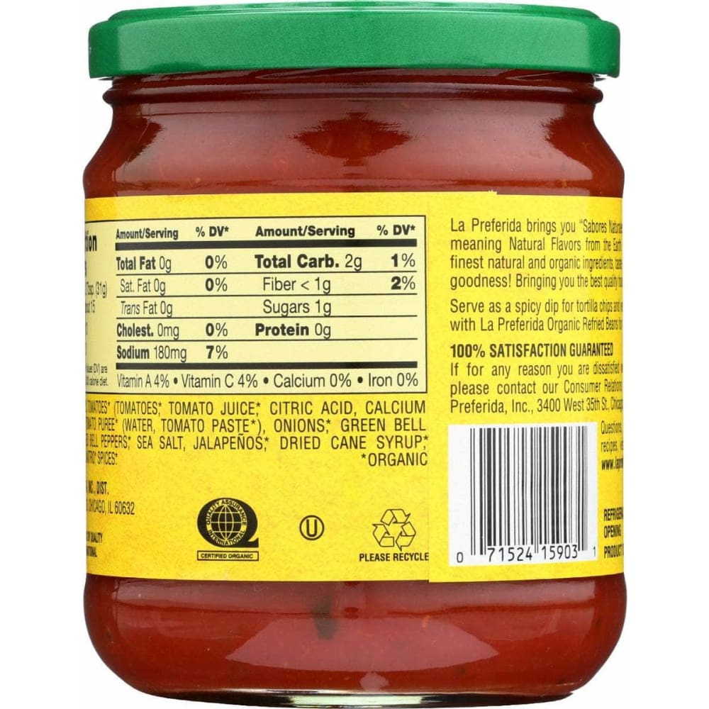 LA PREFERIDA La Preferida Organic Mild Salsa, 16 Oz